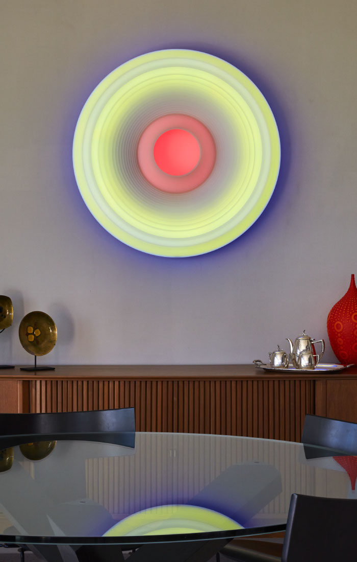 A private art collection on display during a Collector’s Table dinner