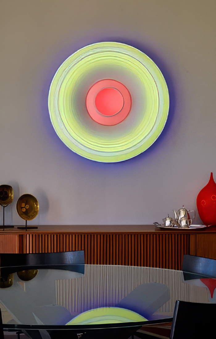 A private art collection on display during a Collector’s Table dinner