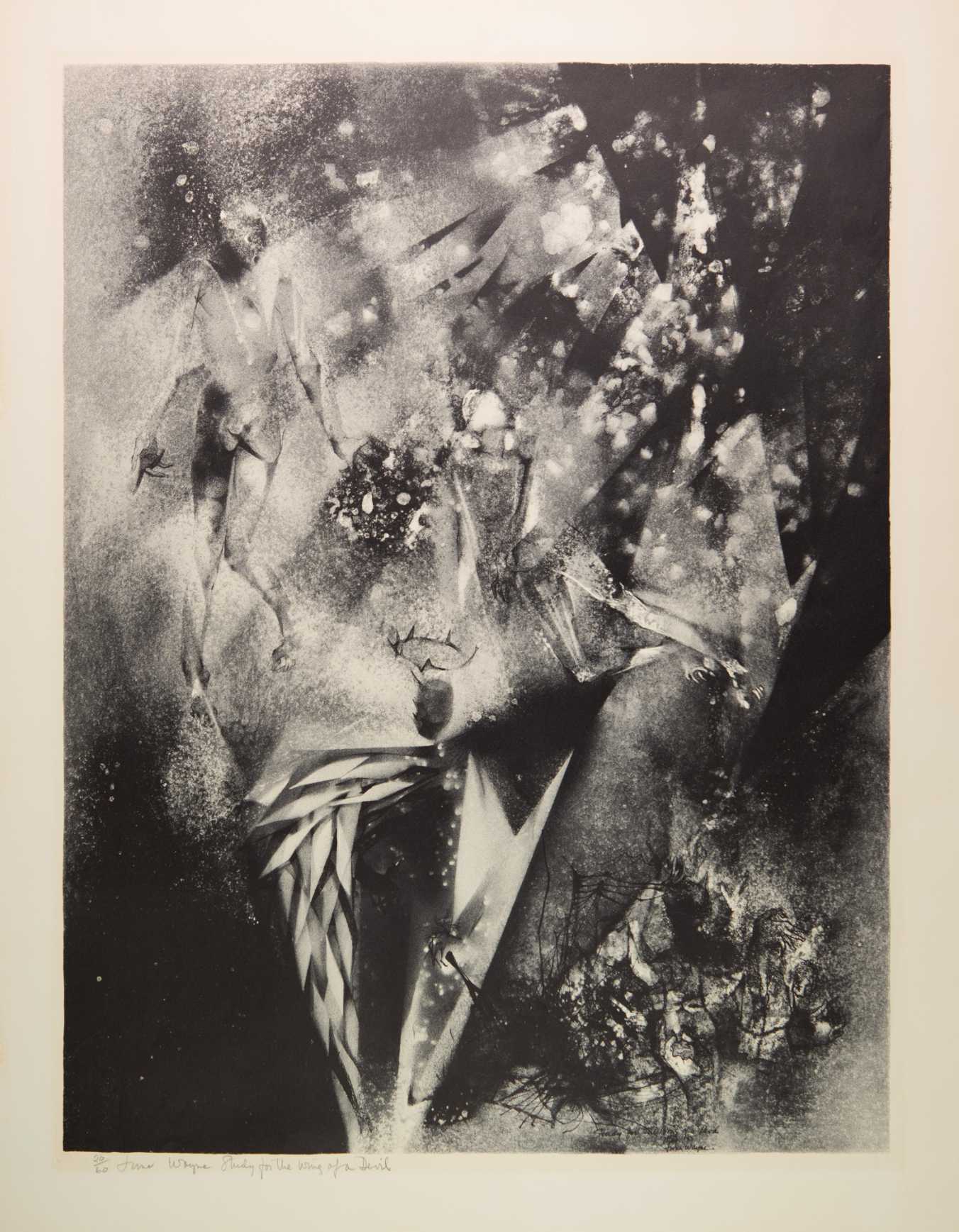 June Wayne, <em>Study for the Wing of a Devil</em>, 1955