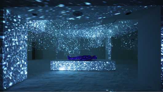 Photo of Lita Albuquerque: Cosmic Land exhibition.