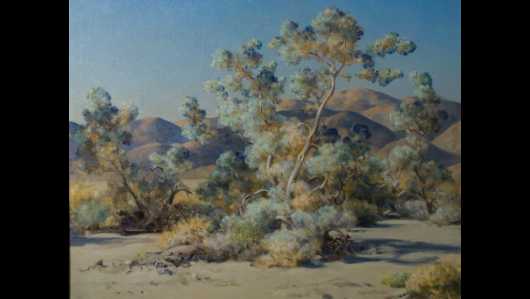 Photo of Agnes Pelton Landscapes exhibition.