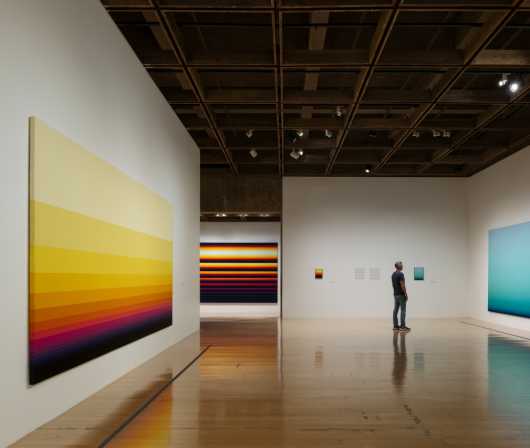 Photo of Norman Zammitt: Gradations exhibition.