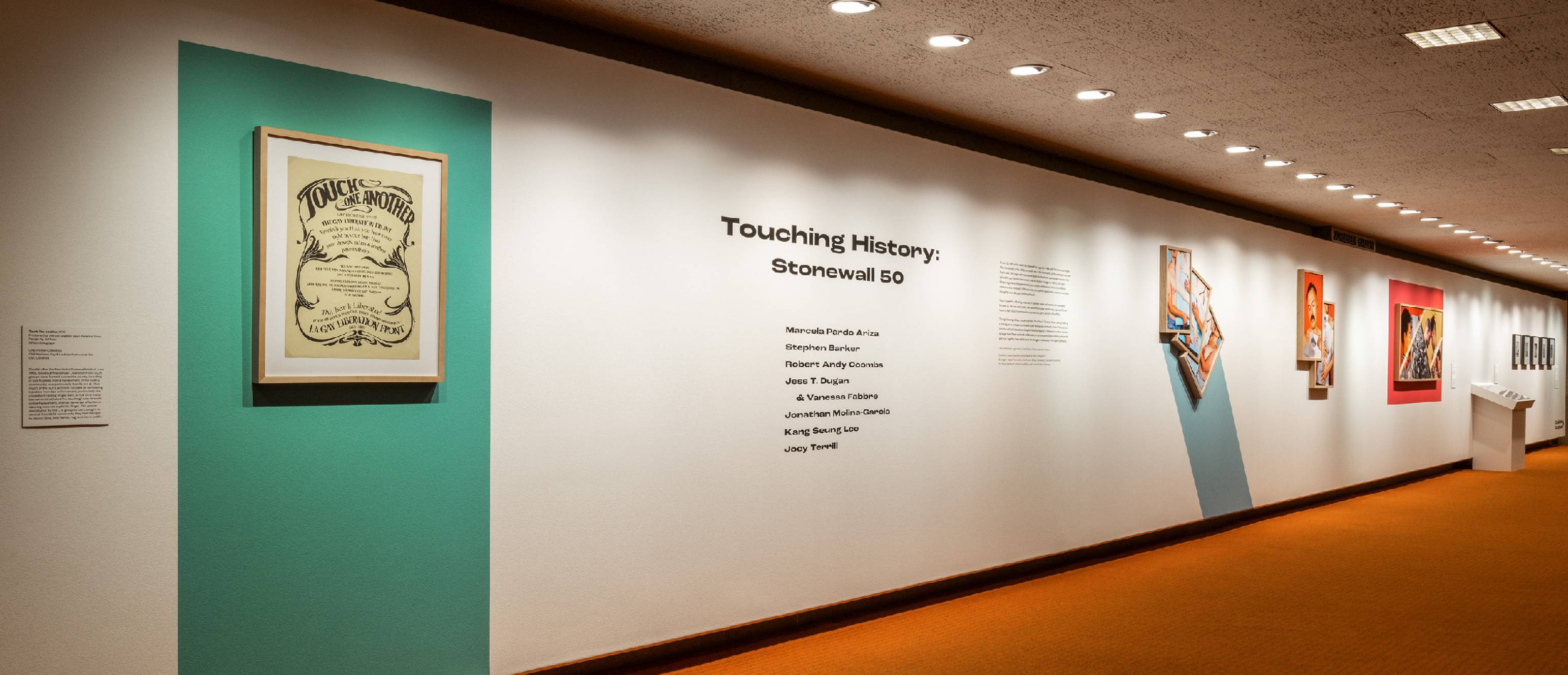 Touching History exhibition, installation photos