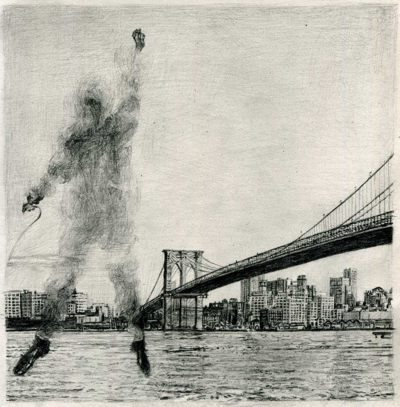 Kang Seung Lee, Untitled (Tseng Kwong Chi, New York 1, New York, 1979), 2019. Graphite on paper, 8 x 8 in.