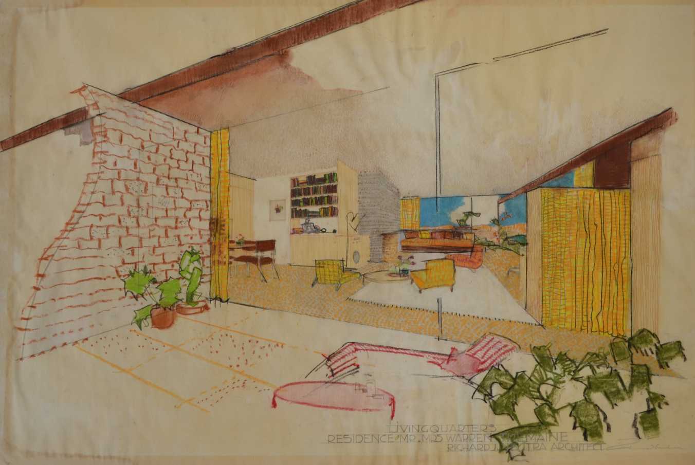 Living Quarters residence of Warren by Richard Neutra