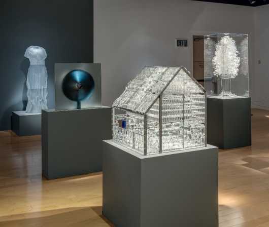 Photo of Meditations in Glass exhibition.