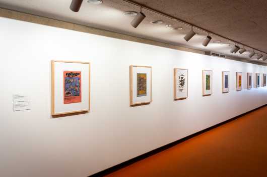 Photo of Ynez Johnston: Ancient and Modern Tales and Myths exhibition.