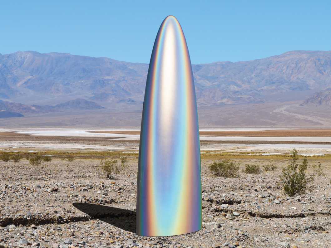 Untitled (15 Foot Parabolic Monolith Titanium), Gisela Colon, 2017
