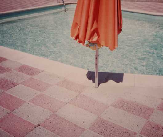 Photo of Loretta Ayeroff, The Motel Series, Desert Hot Springs, California exhibition.