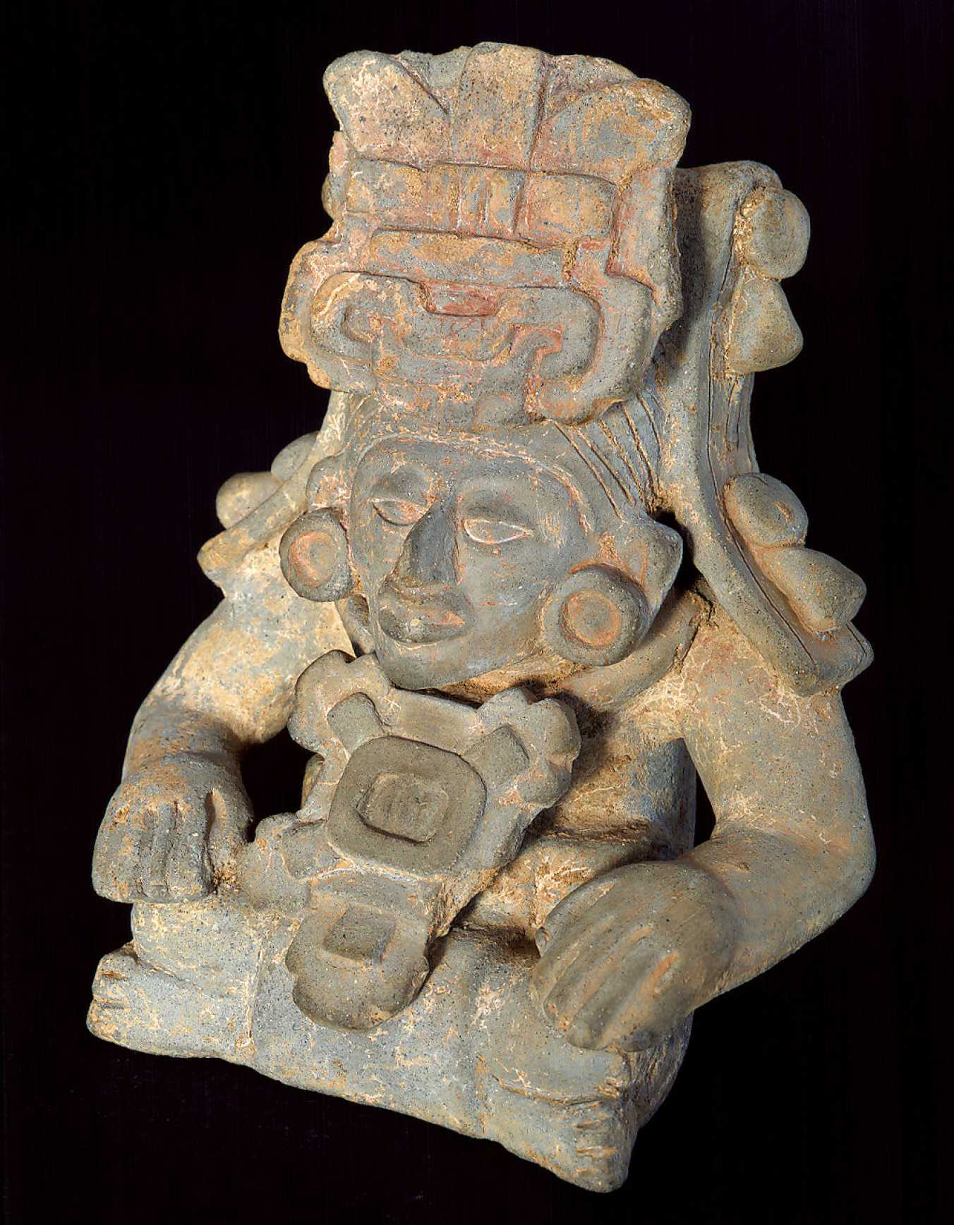Pre-Columbian, Zapotec, Oaxaca, Monte Alban IIIA, Mortuary Urn