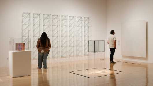 Photo of The Powers of Ten exhibition.