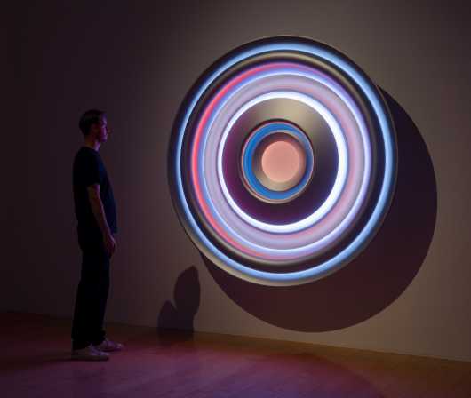 Photo of Phillip K. Smith III: LIGHT + CHANGE exhibition.