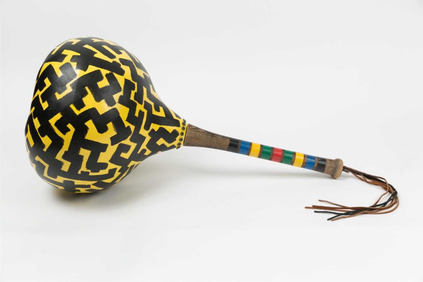 Gerald Clarke, Cahuilla, born 1967 Cahuilla Sounds, Cahuilla Lives, 1997 baseball bat and painted gourd with audio