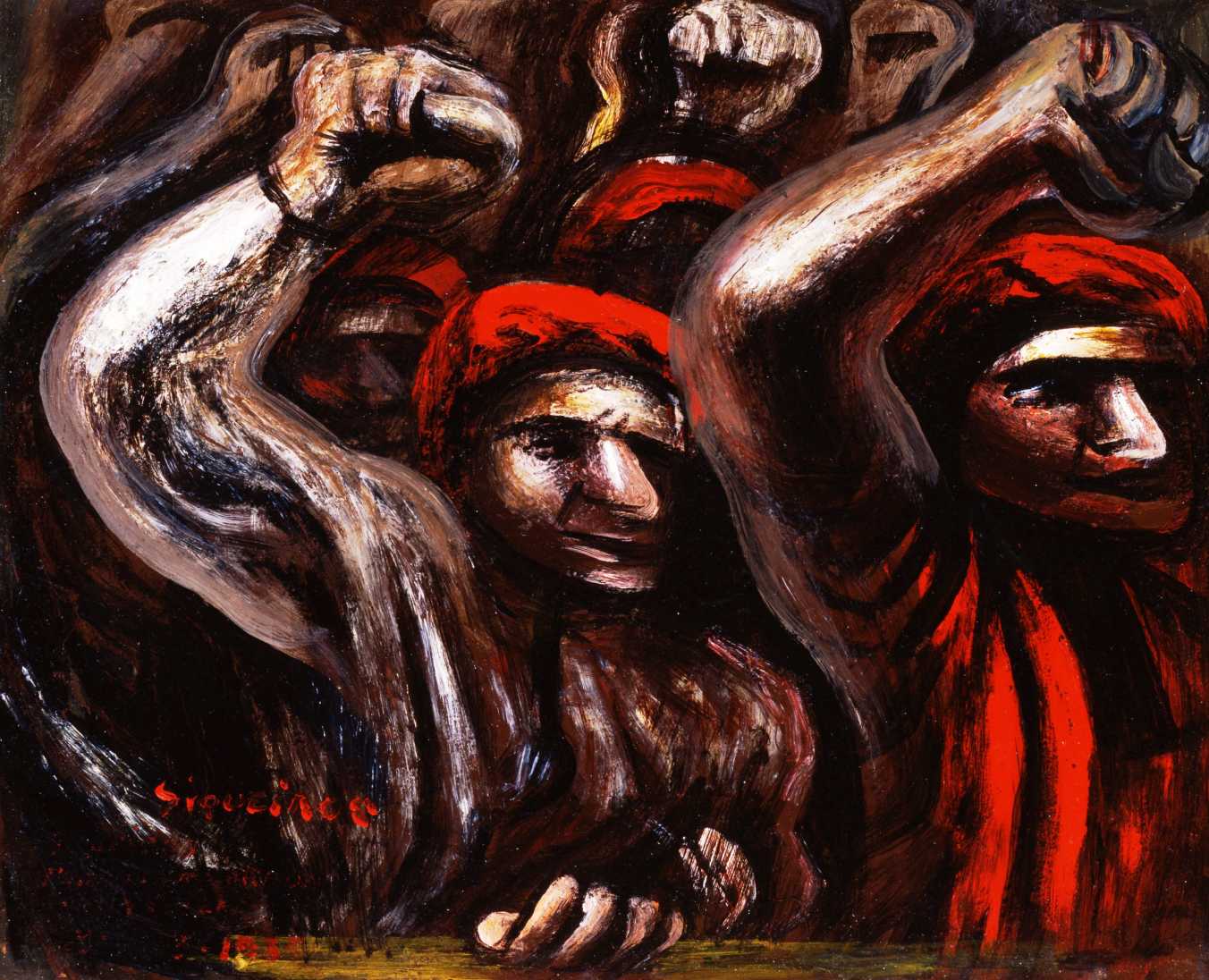 David Alfaro Siqueiros, Marcha Revolucionaria (Revolutionary March or Protest)