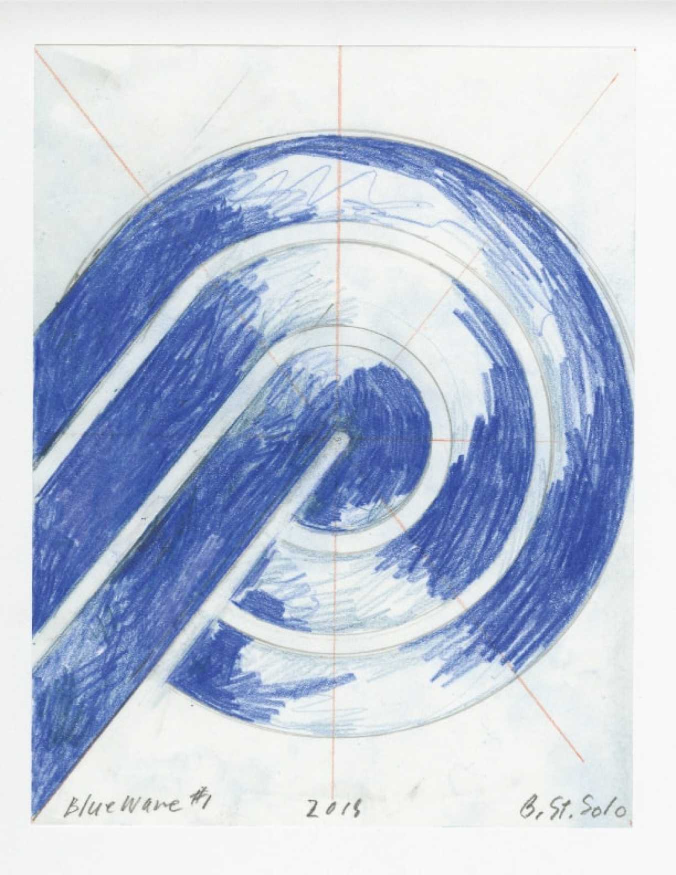 Colored pencil and graphite on paper
