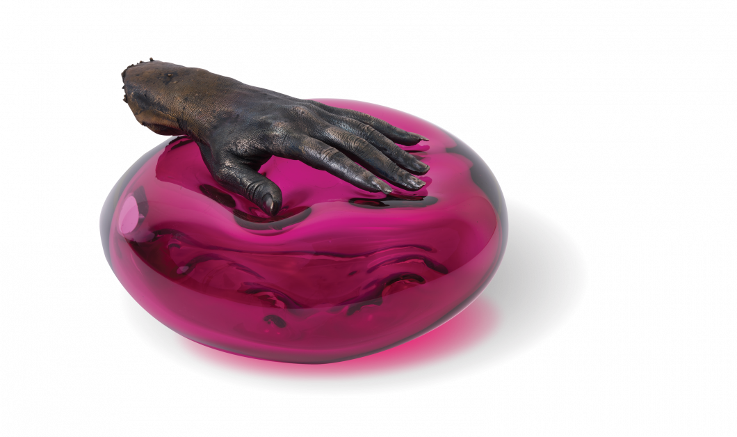Kelly Akashi, Feel Me (Cranberry), 2018