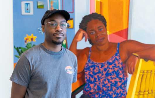 Photo of Outburst Project: Tajh Rust, Reflections exhibition.