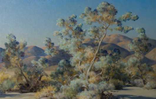 Photo of Agnes Pelton Landscapes exhibition.