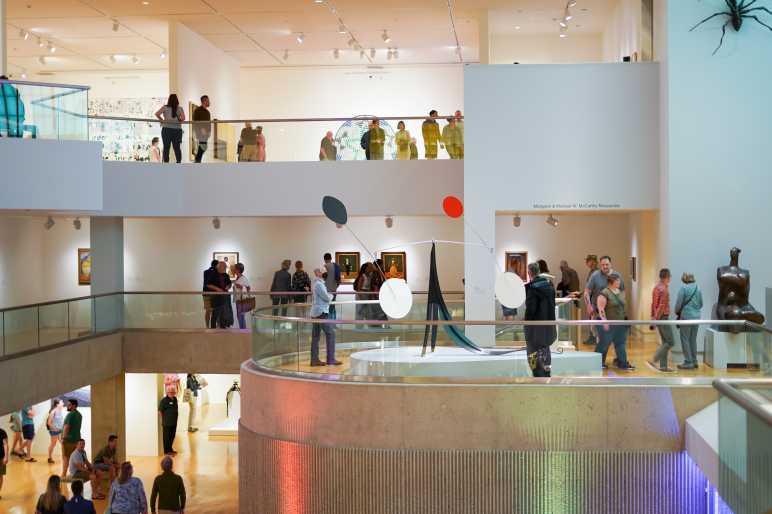 interior shot of the museum 2nd and 3rd floor